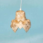 Vintage Scandinavian pendant from the 1960s, Japandi pendant.