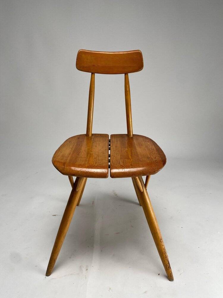 Set of Pirkka Dining Chairs attributed to Ilmari Tapiovaara for Laukaan Puu, Finland, 1950s
