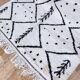 Handmade wool Berber rug 155 x 150 cm