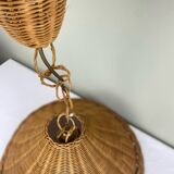 Vintage wicker pendant light