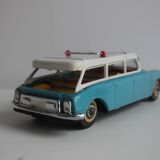 Vintage tin model car, Citroën DS station wagon, 1960s.