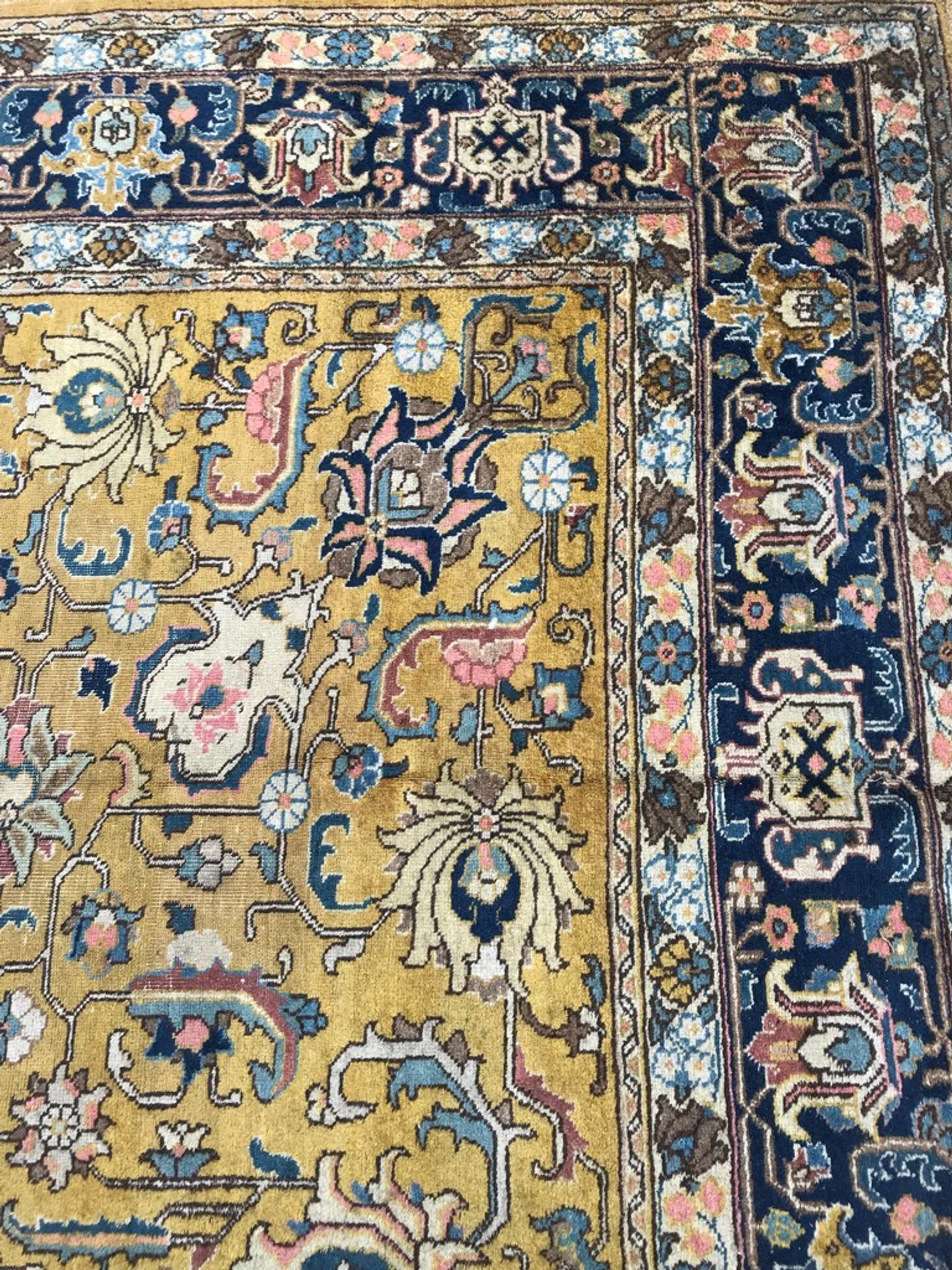 Persian old rug Persian Tabriz handmade 284x360cm