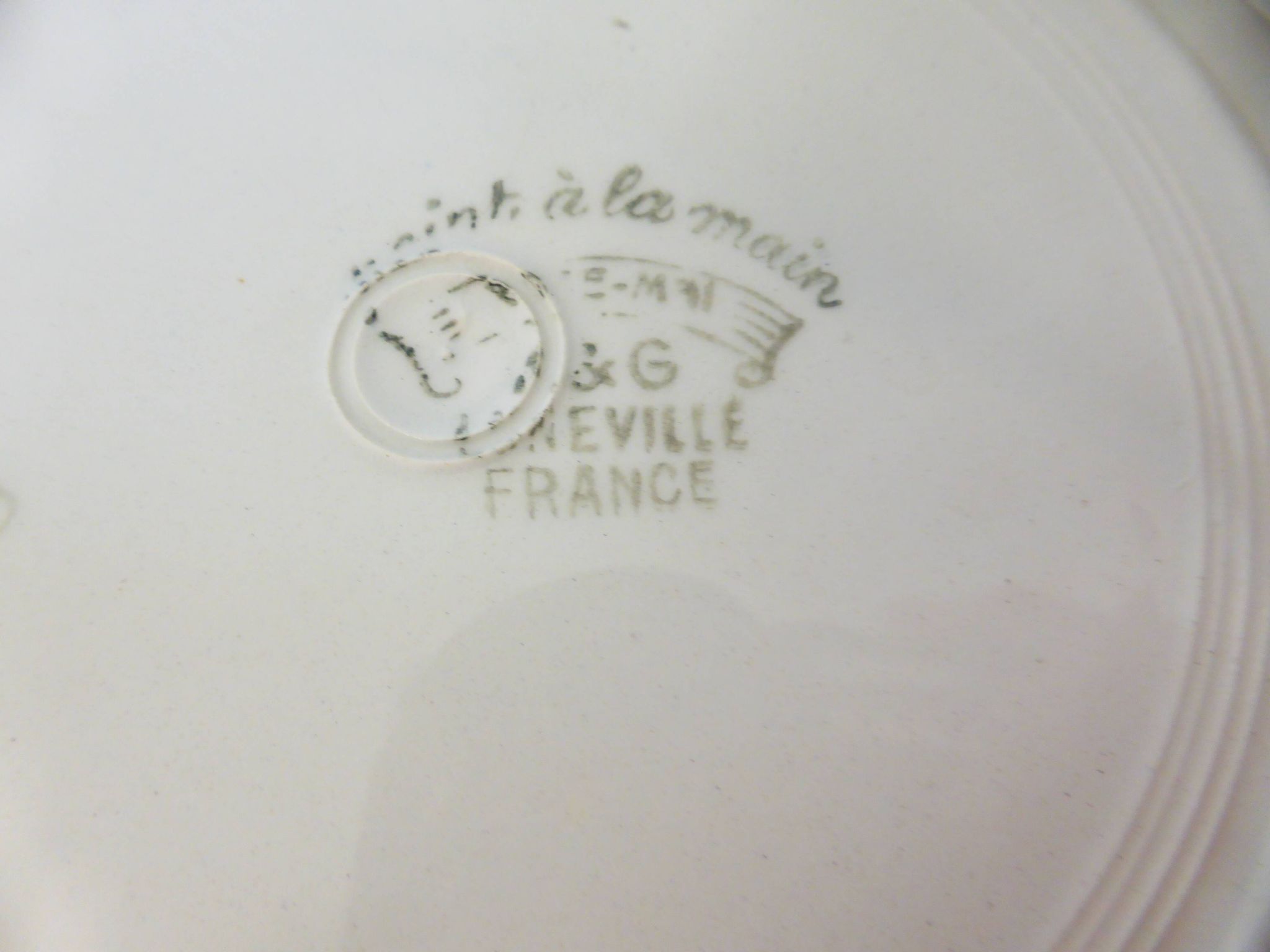 4 assiettes creuses K&G Luneville modèle Rose-Mai 2106209