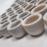 Set of 36 snail pots cups