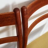 Set of four teak chairs, Danish design, 1970s, production: Denmark