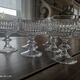Lot de 6 coupes à champagne en cristal ciselé ancien petite contenance