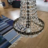 Hot air balloon chandelier with tassels