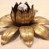 Brass flower ceiling light