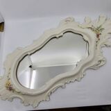 Farnesiana Mirror by Carlo Corvi in ceramic Italy 1950