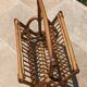 Rattan magazine rack