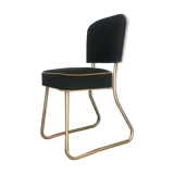 Golden black roneo chair restored to new