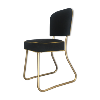 Golden black roneo chair restored to new