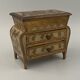 Miniature chest of drawers gilded wooden poupee furniture jewelry mid xxe italian