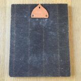 Vintage mirror all in leather 25x20cm