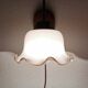 Vintage wall lamp with 70s glass cap