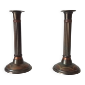 Pair of antique neoclassical candlesticks