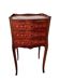Table de chevet style Louis XV en marqueterie  3 tiroirs