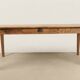 Large authentic farmhouse table made of solid French oak.