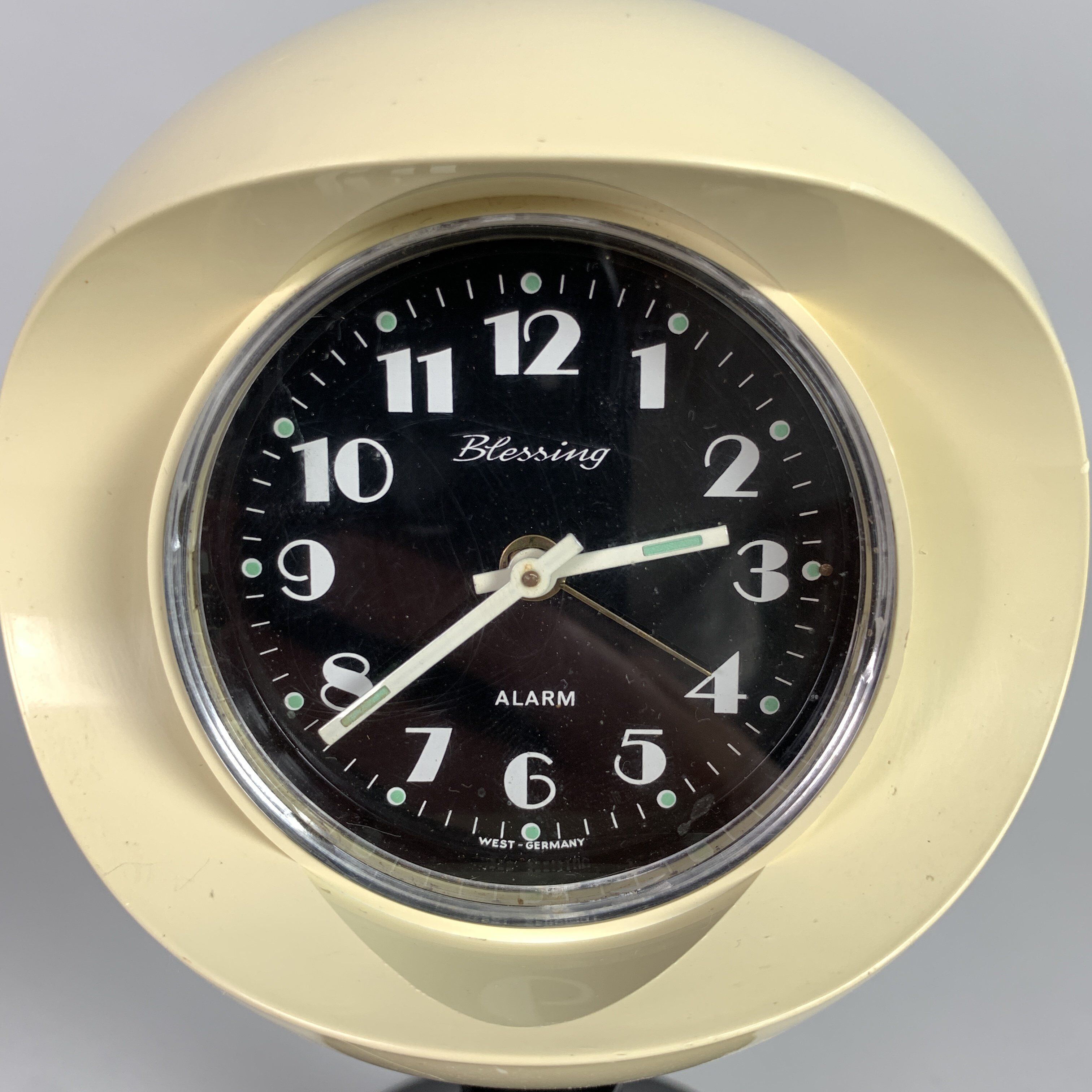 Space age alarm clock by Blessing West Germany, 1970's
