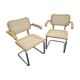 Paire de fauteuils Cesca B64 de Marcel Breuer