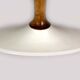 Tulip coffee table in walnut, mid-century modern style, restored by Dřevotvar, 1960s.
