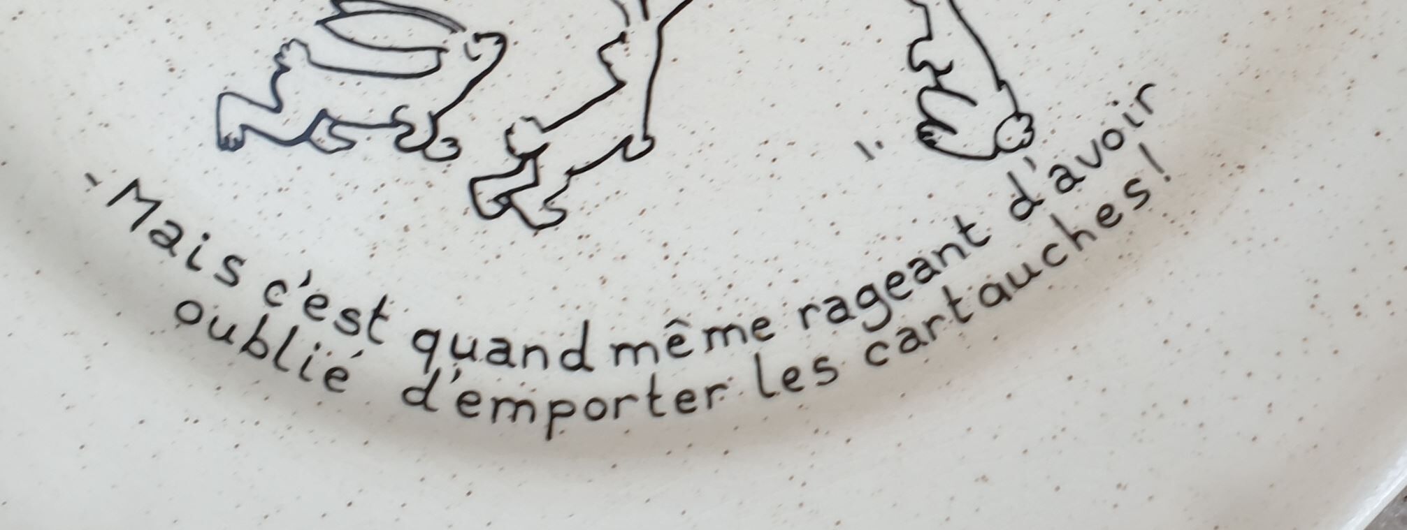 3 humorous plates by jean bellus
