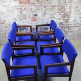 Set of #6 rudolf glatzel diningchairs (armrest). model emt0030