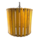 Modern artisanal rulers shaped ceiling lamp, France 1960s