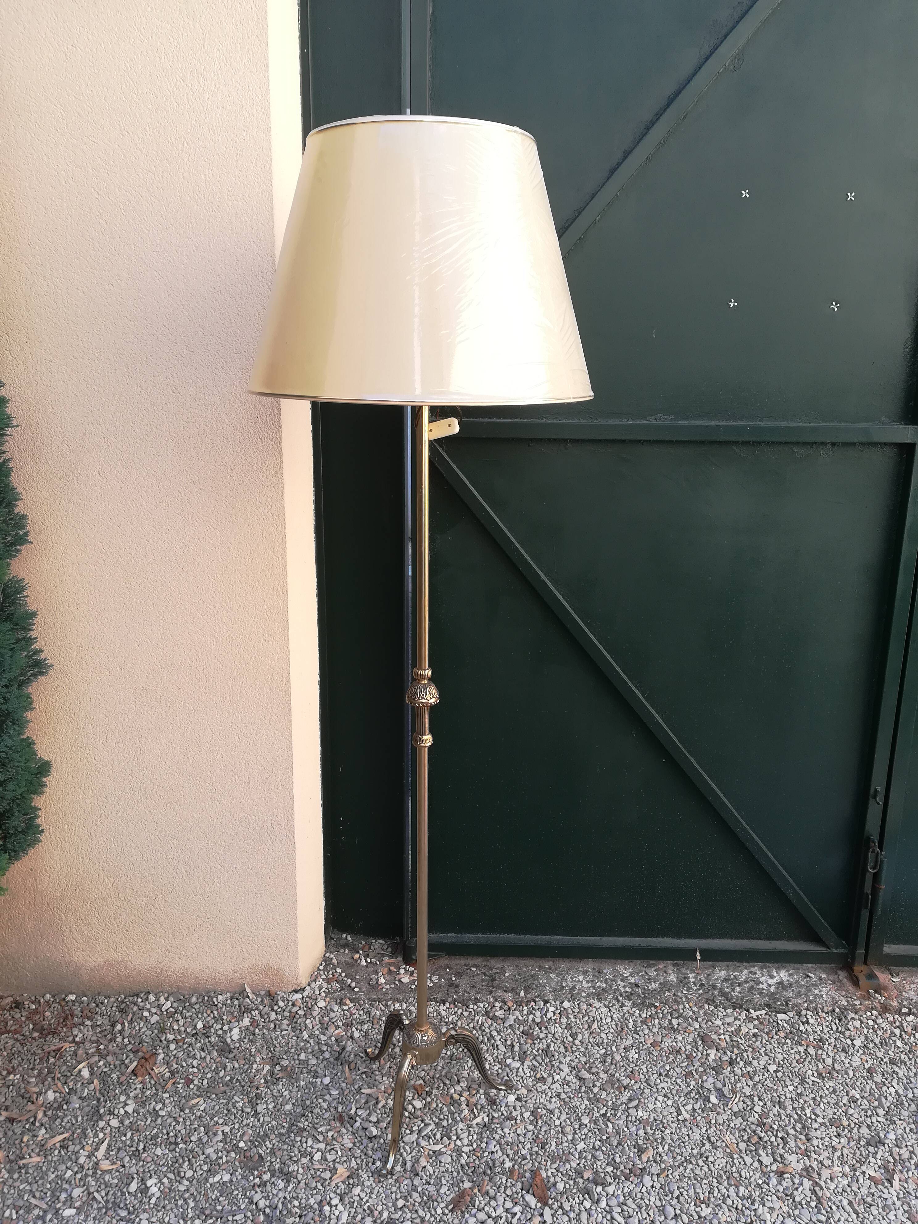 Brass lamppost