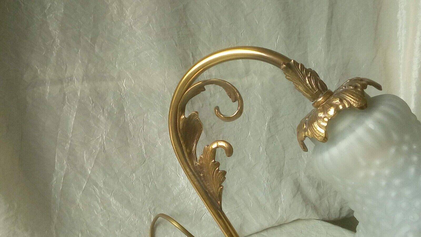 Bronze bedside table lamp 20th empire style