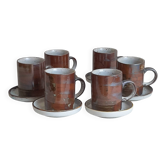 Vintage stoneware coffee mugs