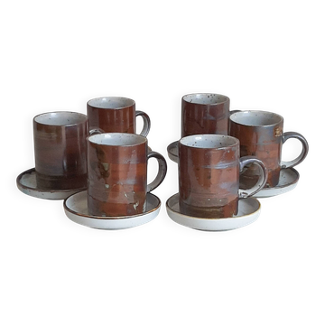Vintage stoneware coffee mugs