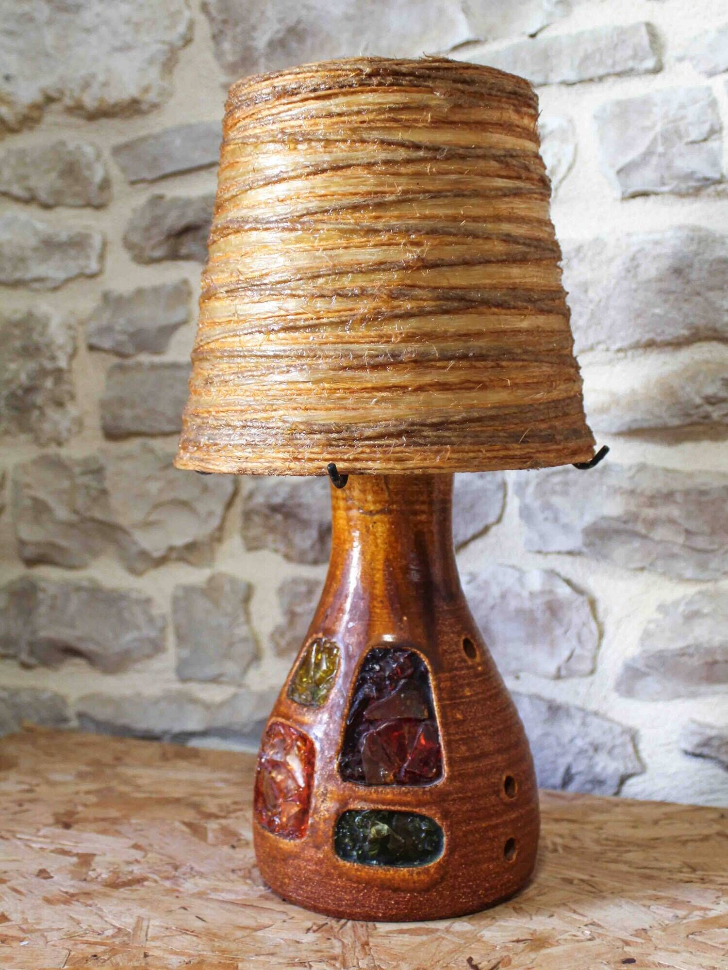 Ceramic and resin lamp - Accolay