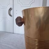 Champagne bucket or art deco champagne bucket 1930 gilded wood