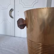 Champagne bucket or art deco champagne bucket 1930 gilded wood