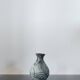 Vintage engraved ceramic soliflore vase