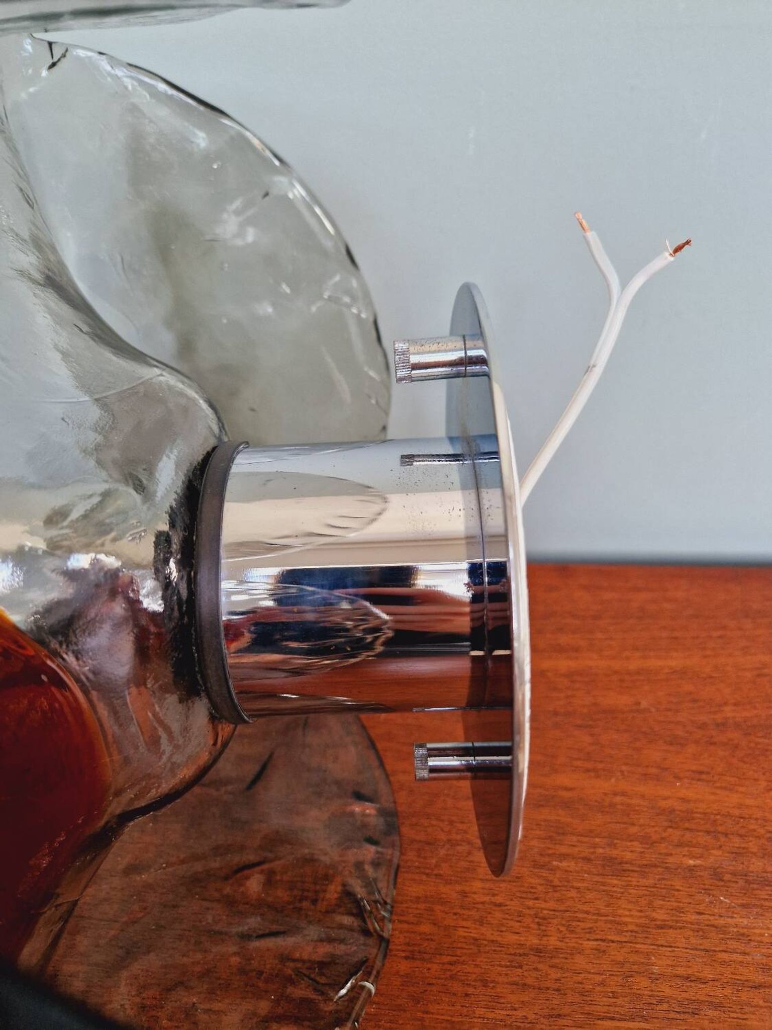 Mazzega Murano glass ceiling light, Italian design, 1960s