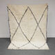 Beni Ouarain diamond carpet - 174x126 cm