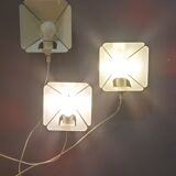 Wall lamps MidCentury floral pattern