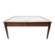 Flat desk – Louis XVI style – Stained beech – To be reupholstered