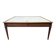Flat desk – Louis XVI style – Stained beech – To be reupholstered