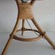 Pair of vintage bamboo bedside lamps