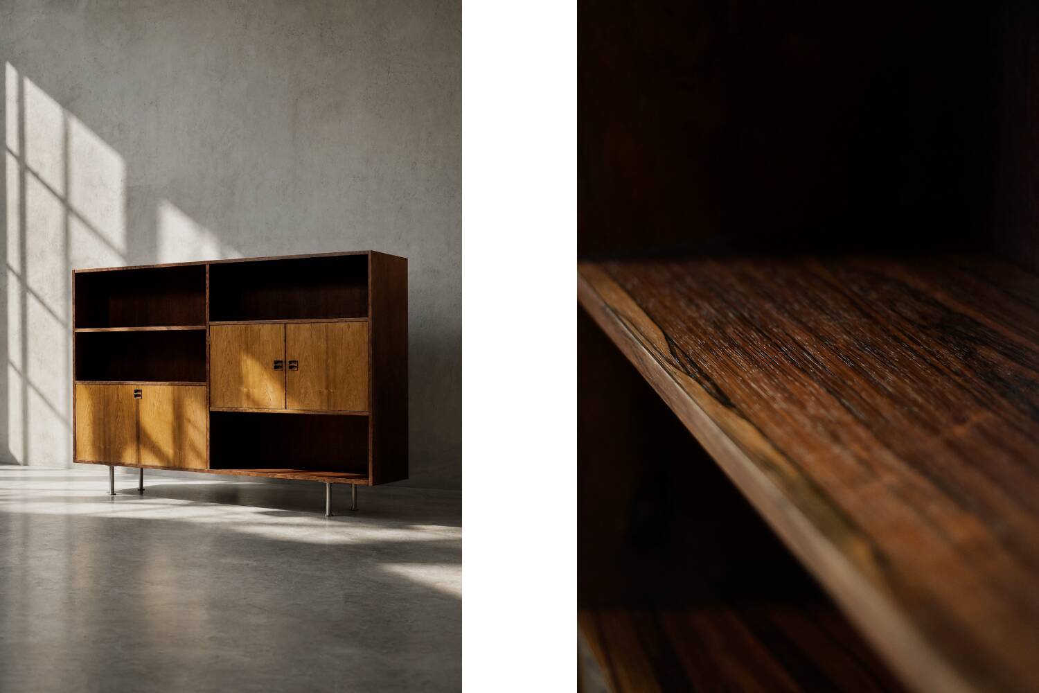 Mid-Century Scandinavian Modern Rosewood Highboard with Bar  from Herning