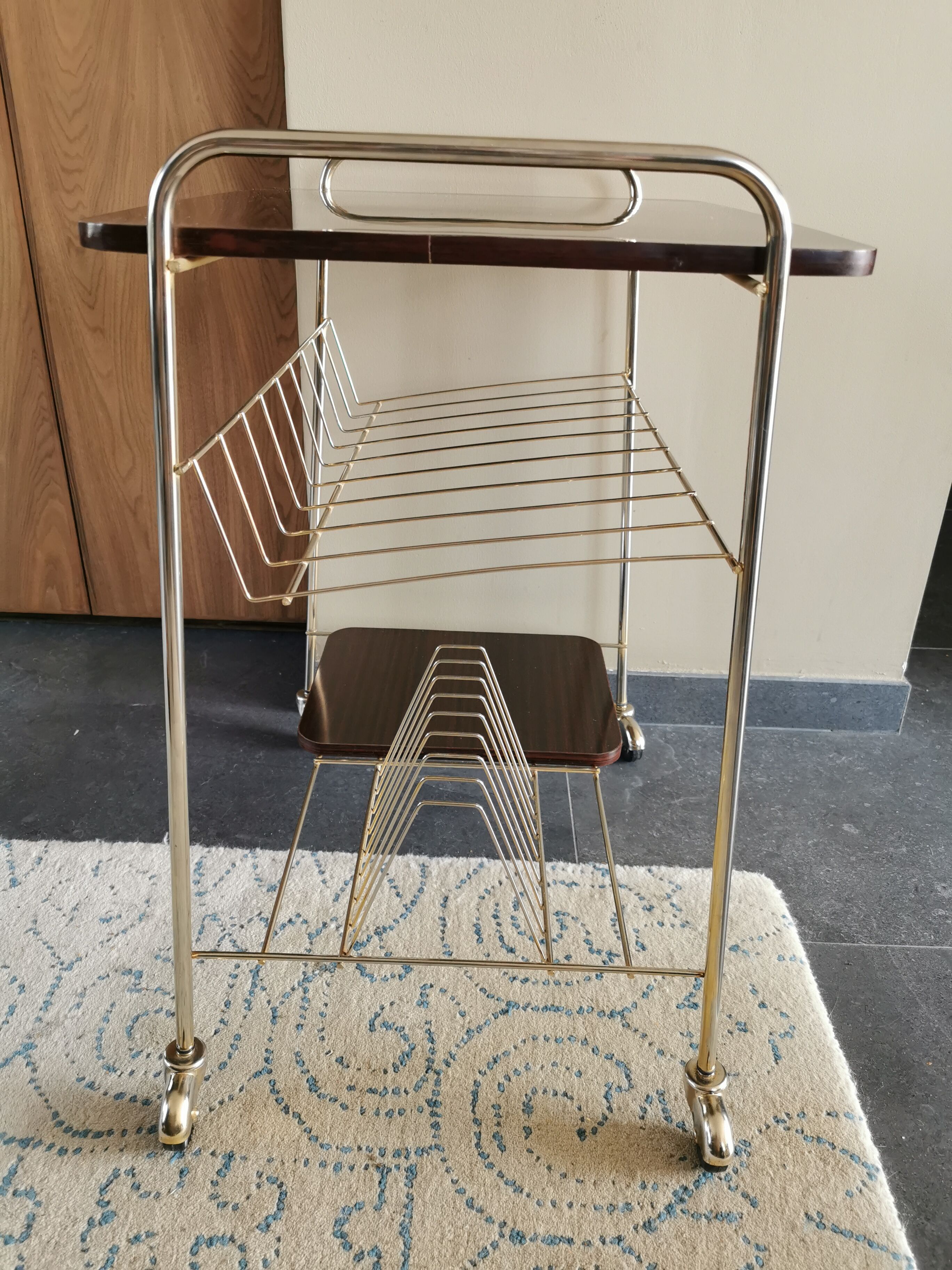 Vintage dessert formica and brass