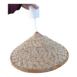 Vintage palm leaf pendant light