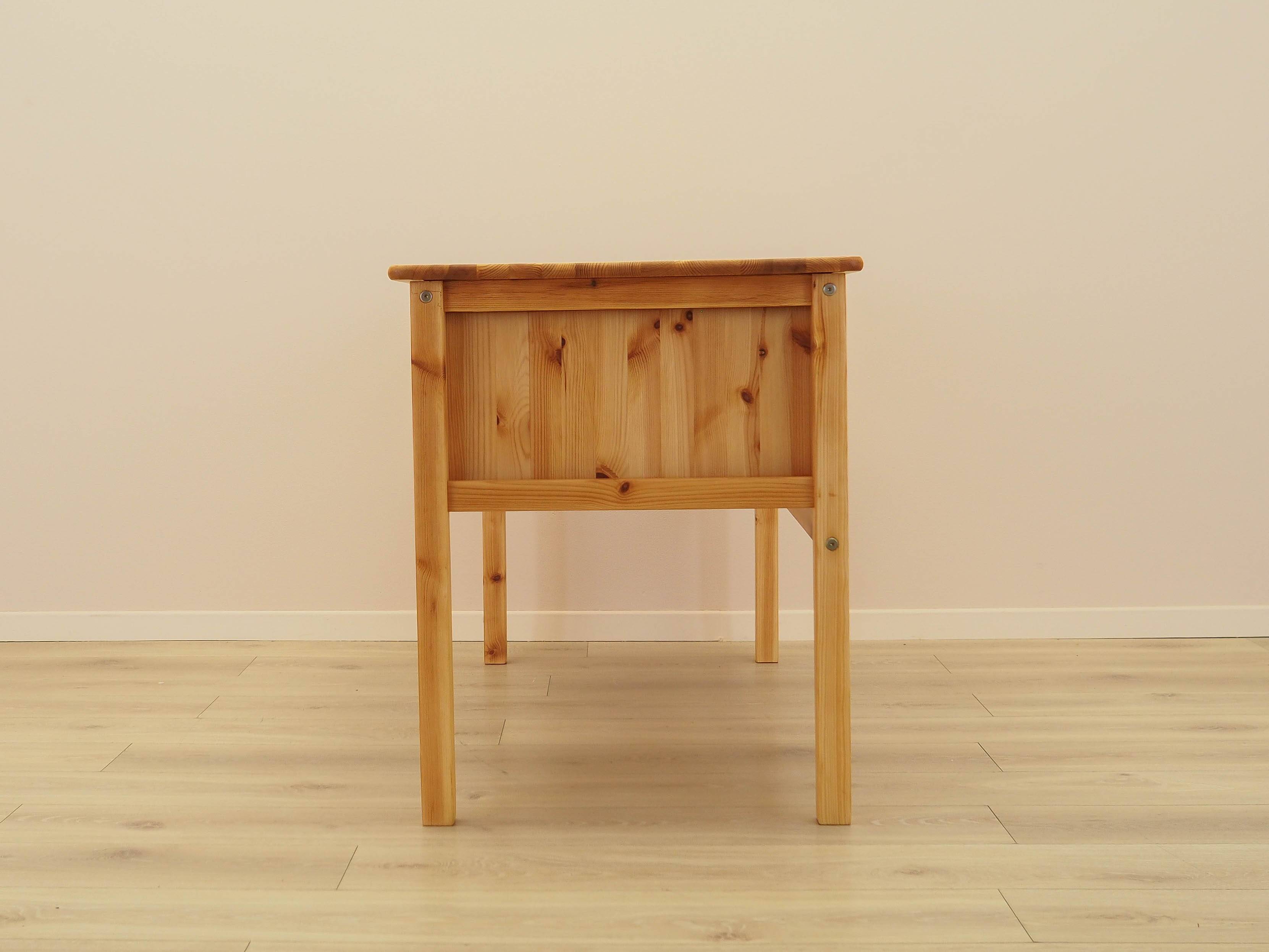 Bureau en pin danois avec plateau réglable, années 1990