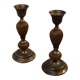 2 bougeoirs