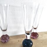 Vintage bubbled glasses