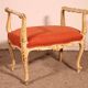 Small Polychrome Wooden Bench - 19th Century
