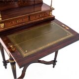 Inlayed desk, Napoleon III, France, circa 1870. Antique.